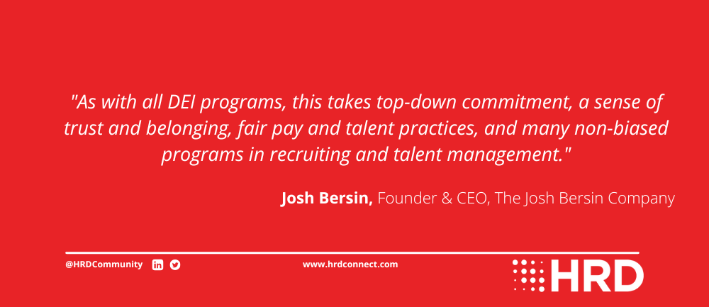 Josh Bersin quote on implementing people Sustainability