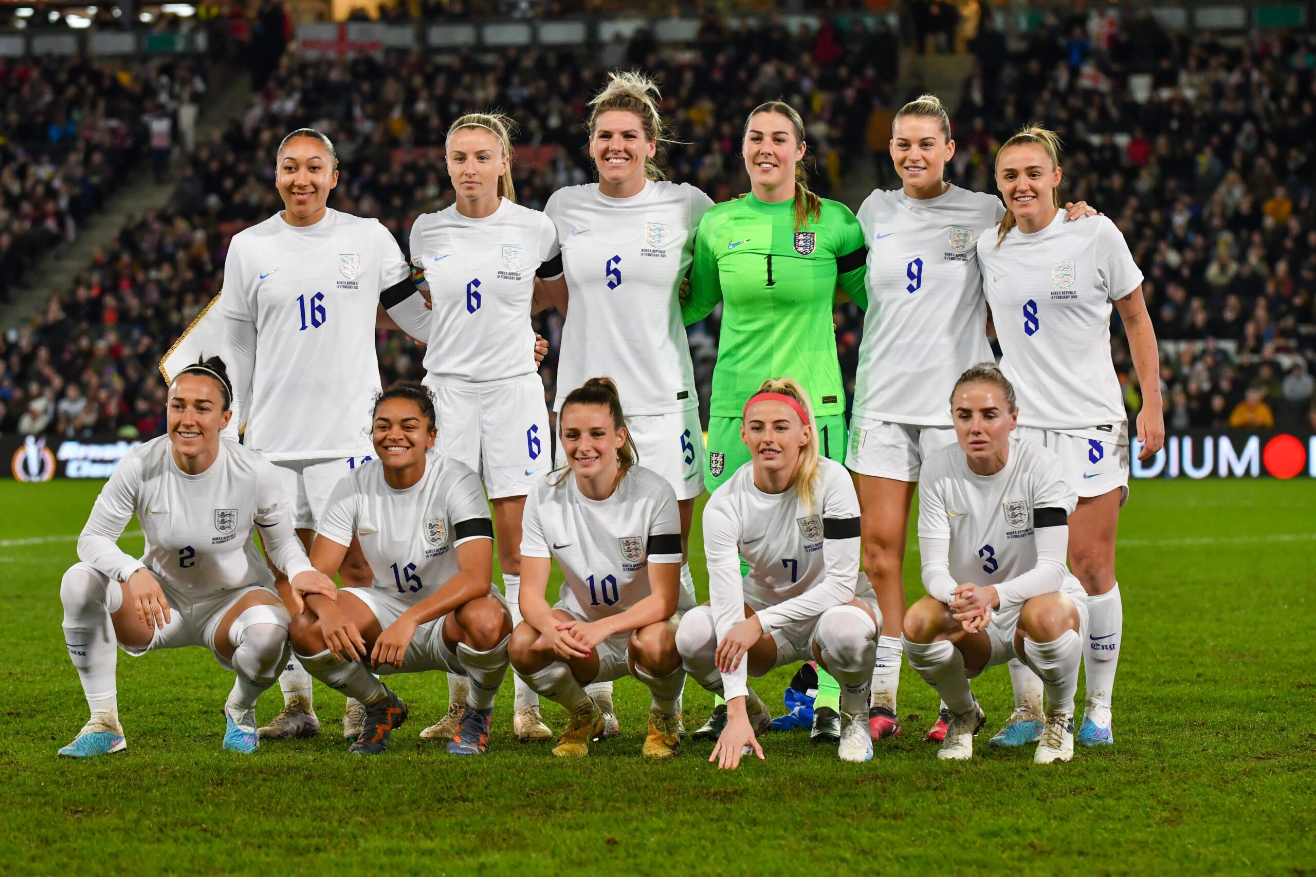 Sarina Wiegman's England Team from February 2023 for article on lionesses leadership lessons